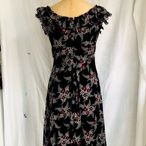 Ana Sui Printed Silk Chiffon Dress